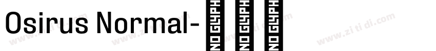 Osirus Normal字体转换
